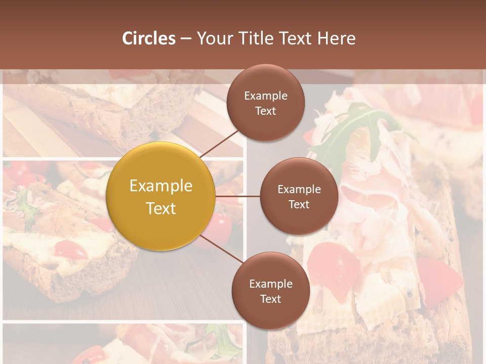 Dish Crostini Mediterranean PowerPoint Template