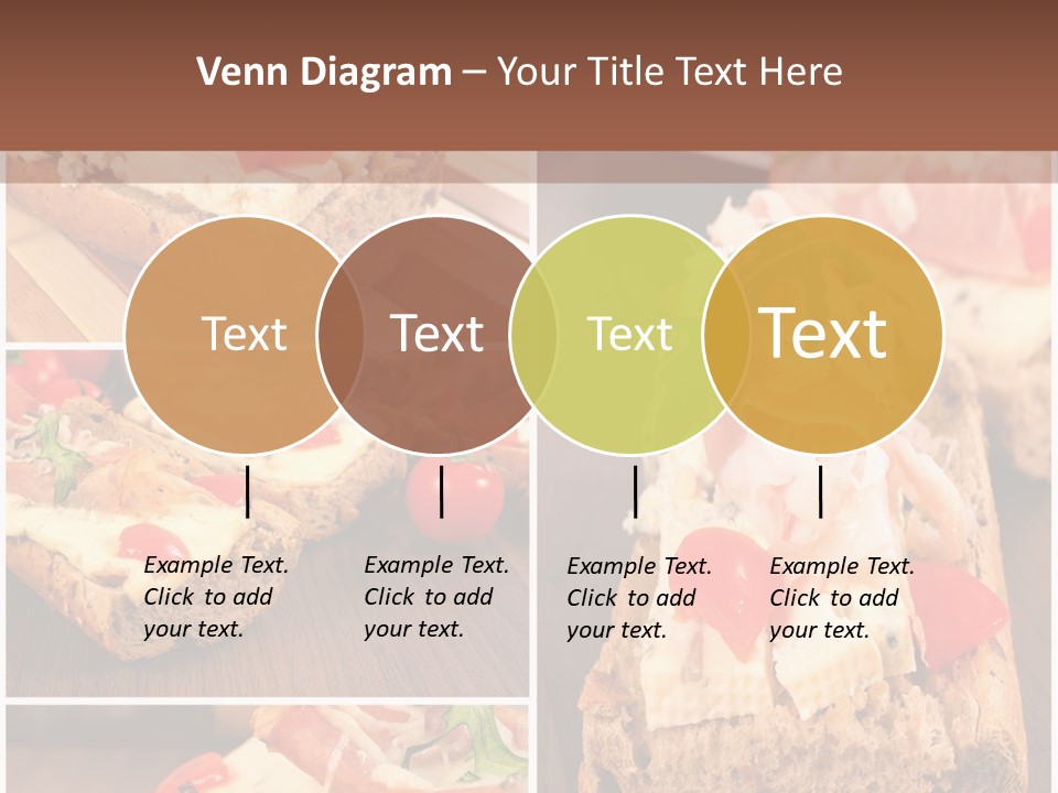 Dish Crostini Mediterranean PowerPoint Template