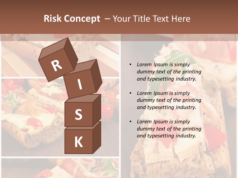 Dish Crostini Mediterranean PowerPoint Template