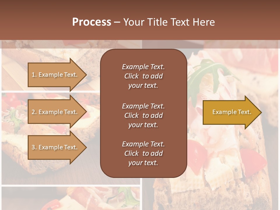 Dish Crostini Mediterranean PowerPoint Template