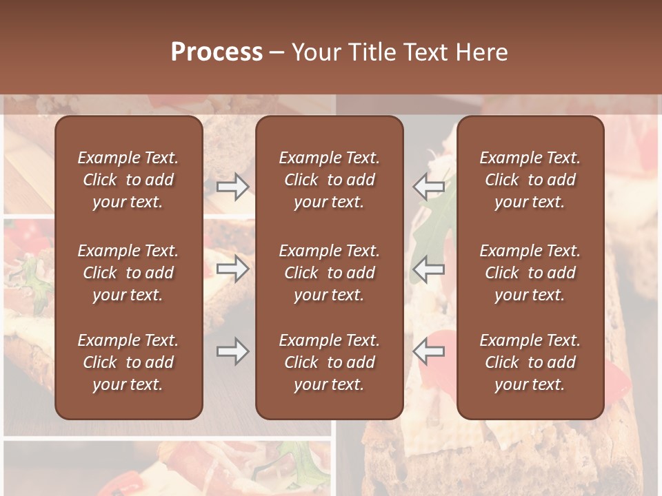 Dish Crostini Mediterranean PowerPoint Template