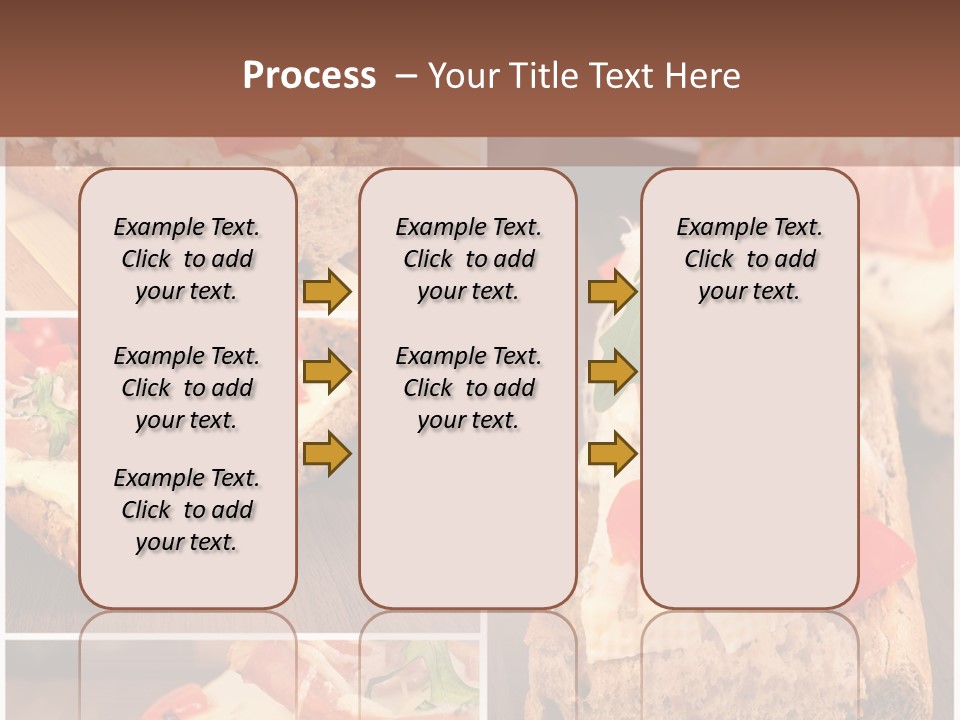 Dish Crostini Mediterranean PowerPoint Template