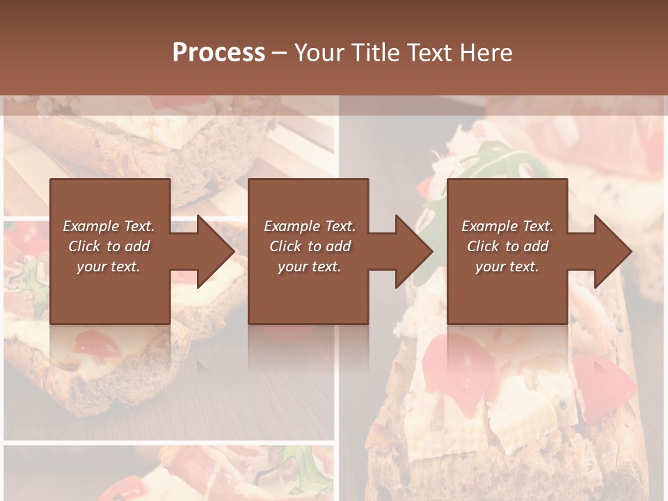 Dish Crostini Mediterranean PowerPoint Template