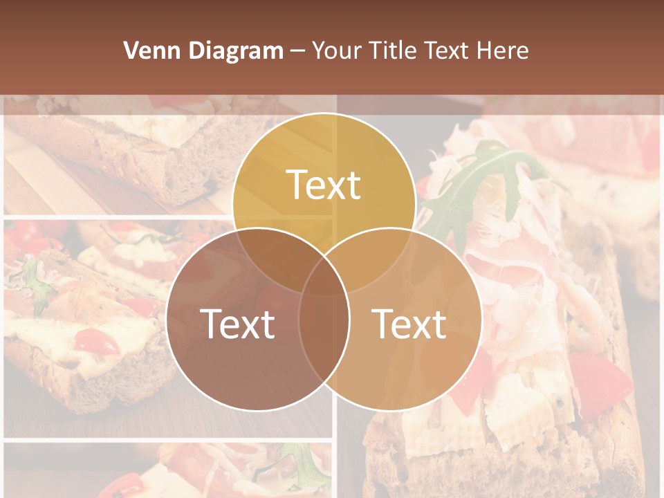 Dish Crostini Mediterranean PowerPoint Template