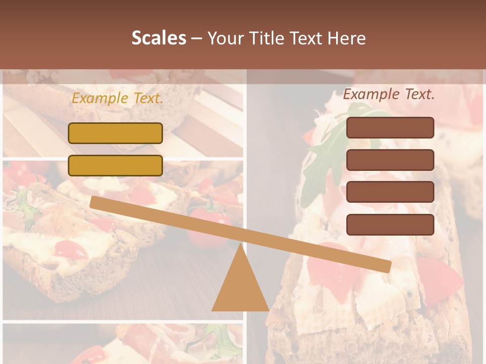Dish Crostini Mediterranean PowerPoint Template
