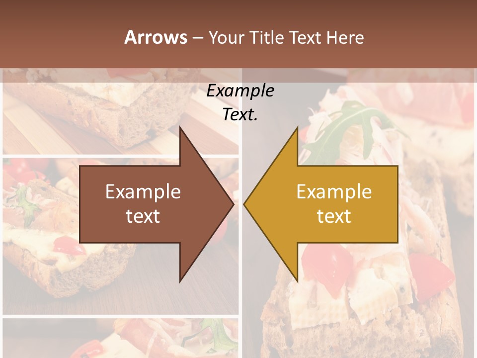 Dish Crostini Mediterranean PowerPoint Template