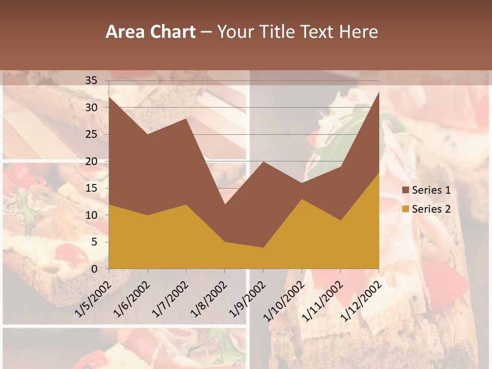 Dish Crostini Mediterranean PowerPoint Template