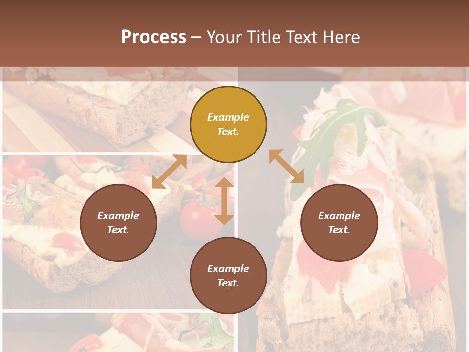 Dish Crostini Mediterranean PowerPoint Template