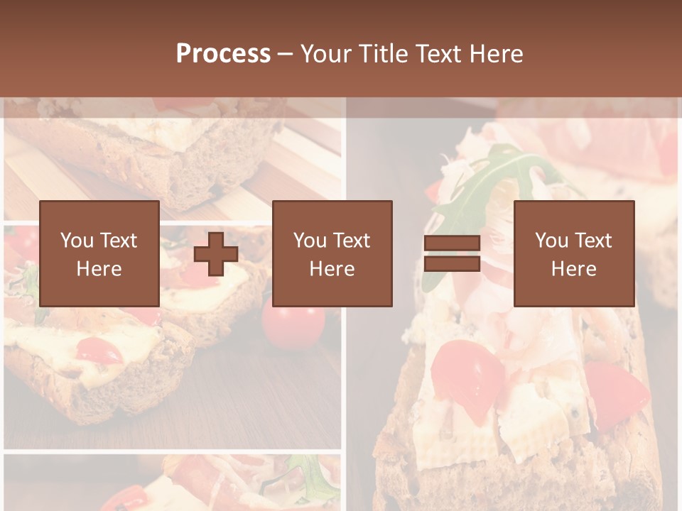 Dish Crostini Mediterranean PowerPoint Template