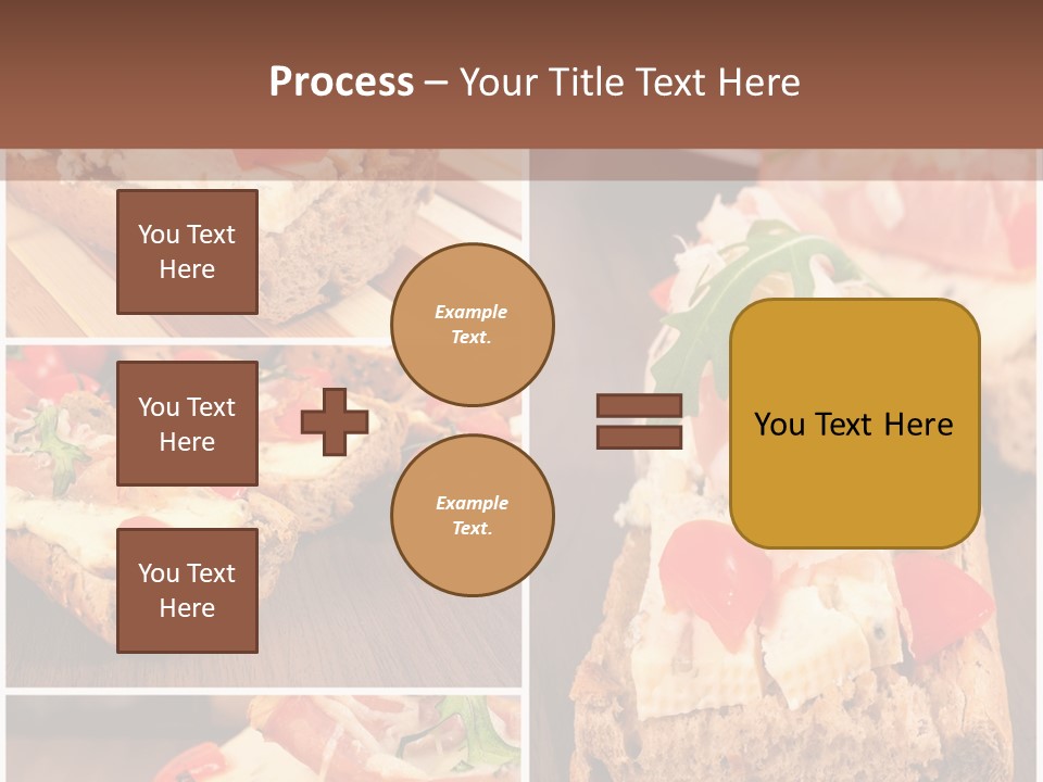 Dish Crostini Mediterranean PowerPoint Template