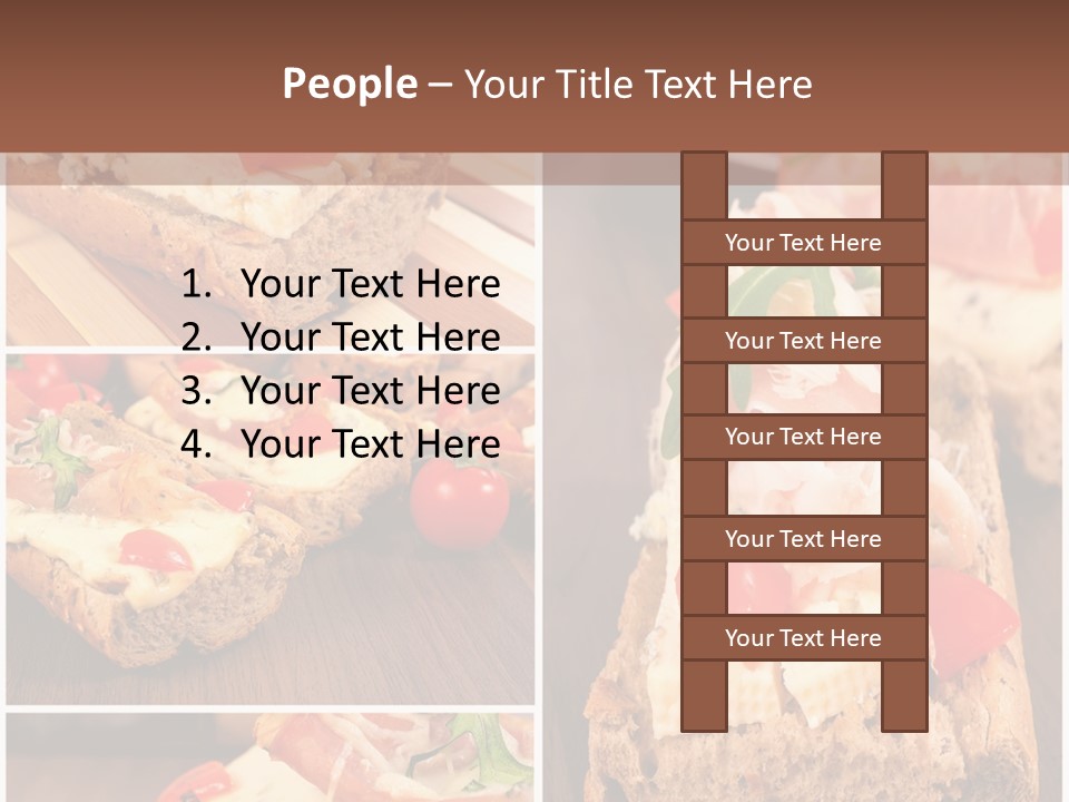 Dish Crostini Mediterranean PowerPoint Template