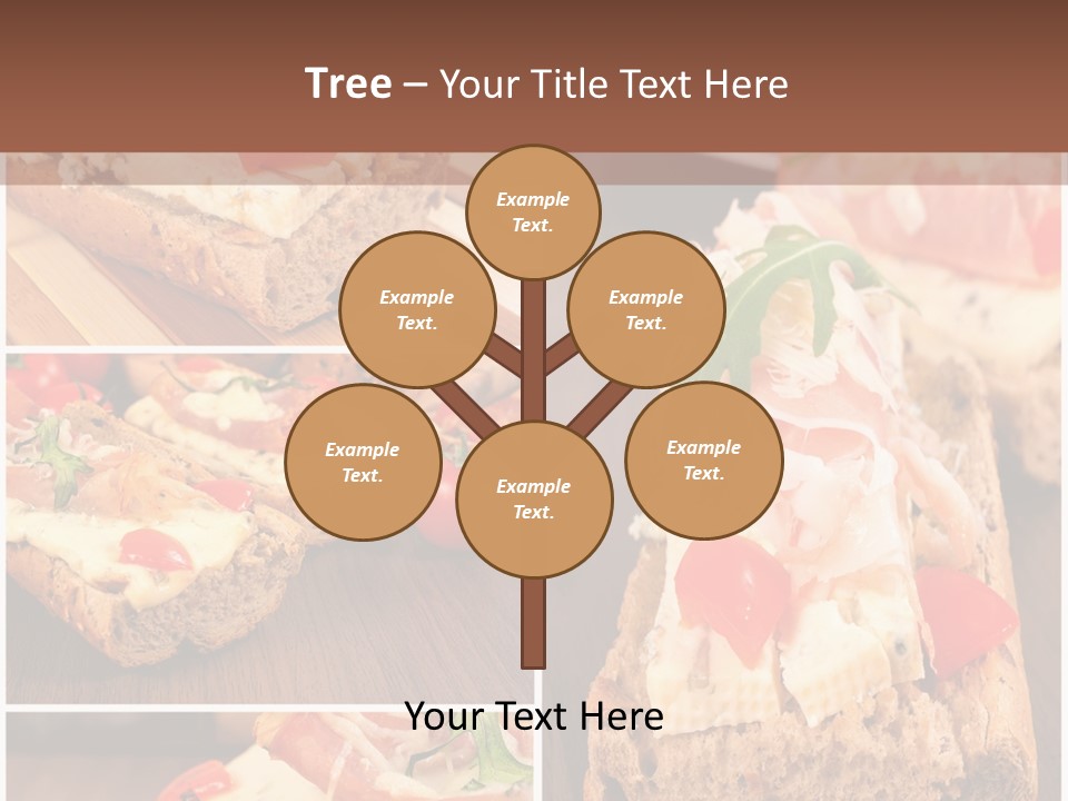 Dish Crostini Mediterranean PowerPoint Template