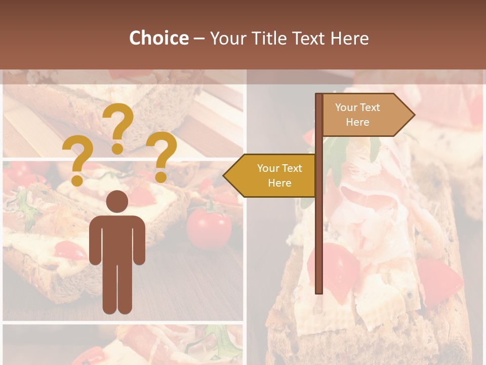 Dish Crostini Mediterranean PowerPoint Template