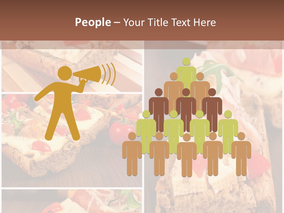 Dish Crostini Mediterranean PowerPoint Template