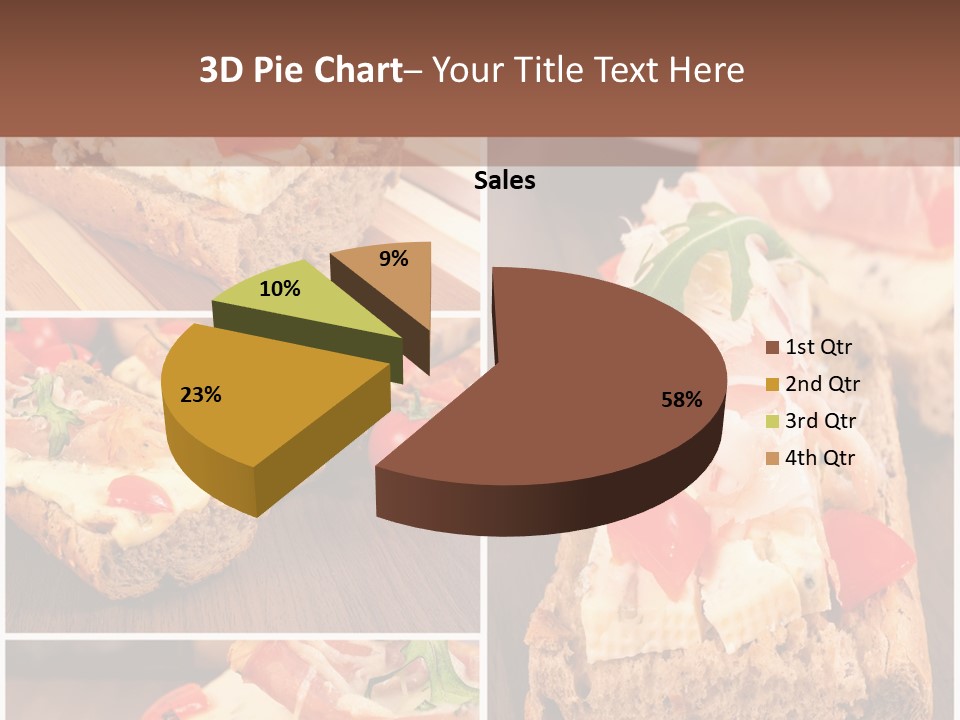 Dish Crostini Mediterranean PowerPoint Template