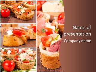 Fresh Starter Food PowerPoint Template