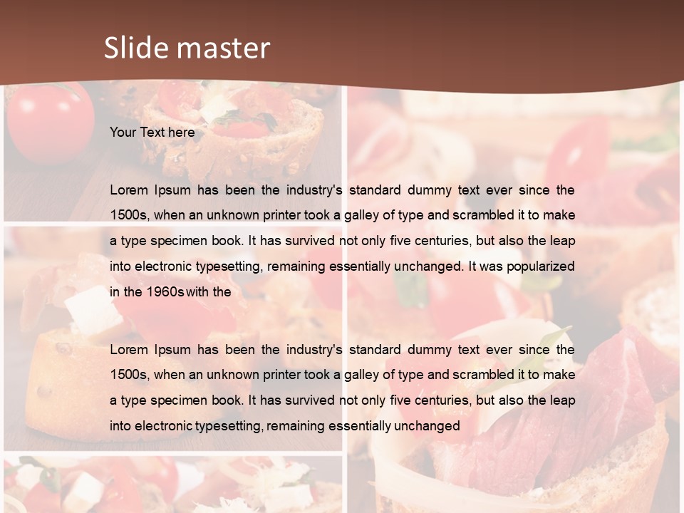 Fresh Starter Food PowerPoint Template