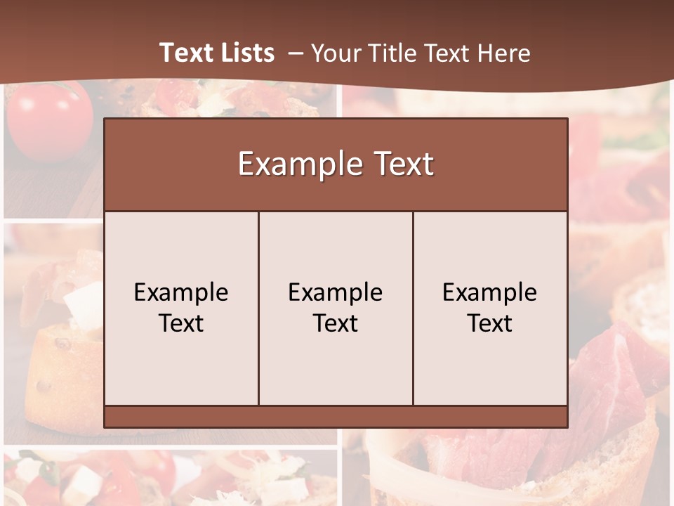 Fresh Starter Food PowerPoint Template