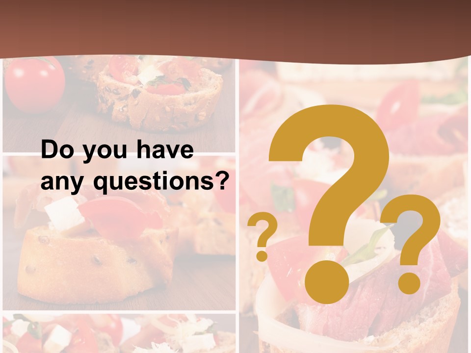 Fresh Starter Food PowerPoint Template