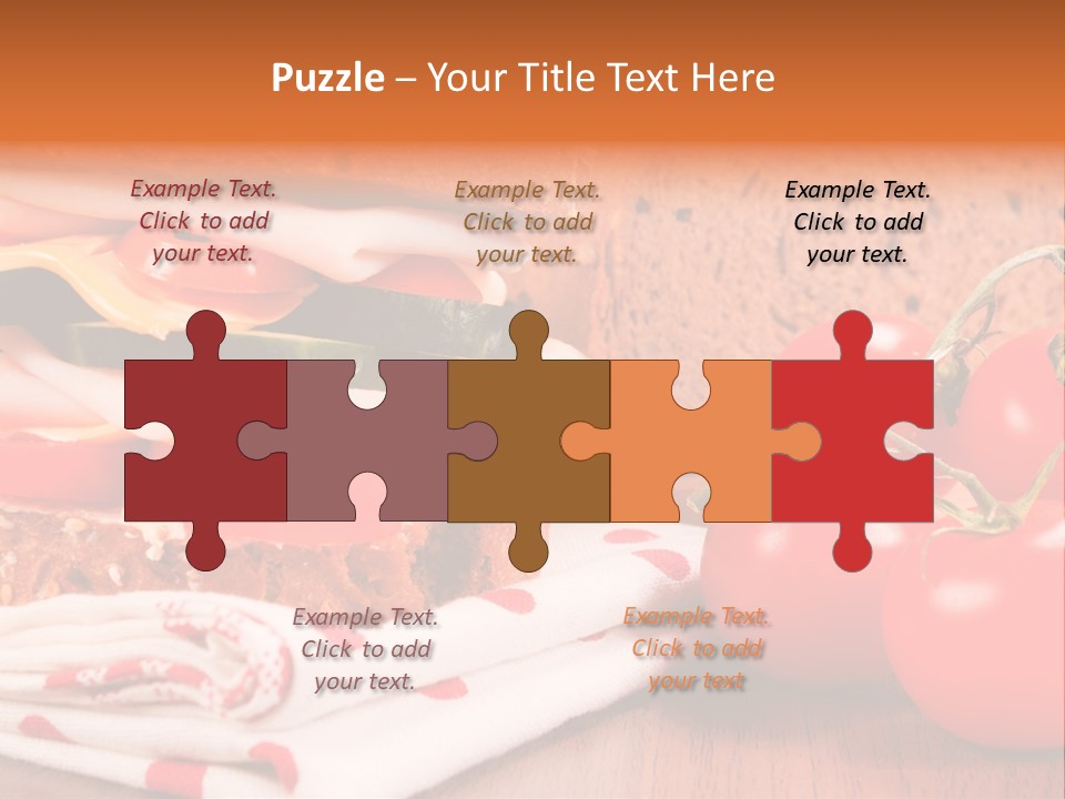 Foods Vegetables Toast PowerPoint Template