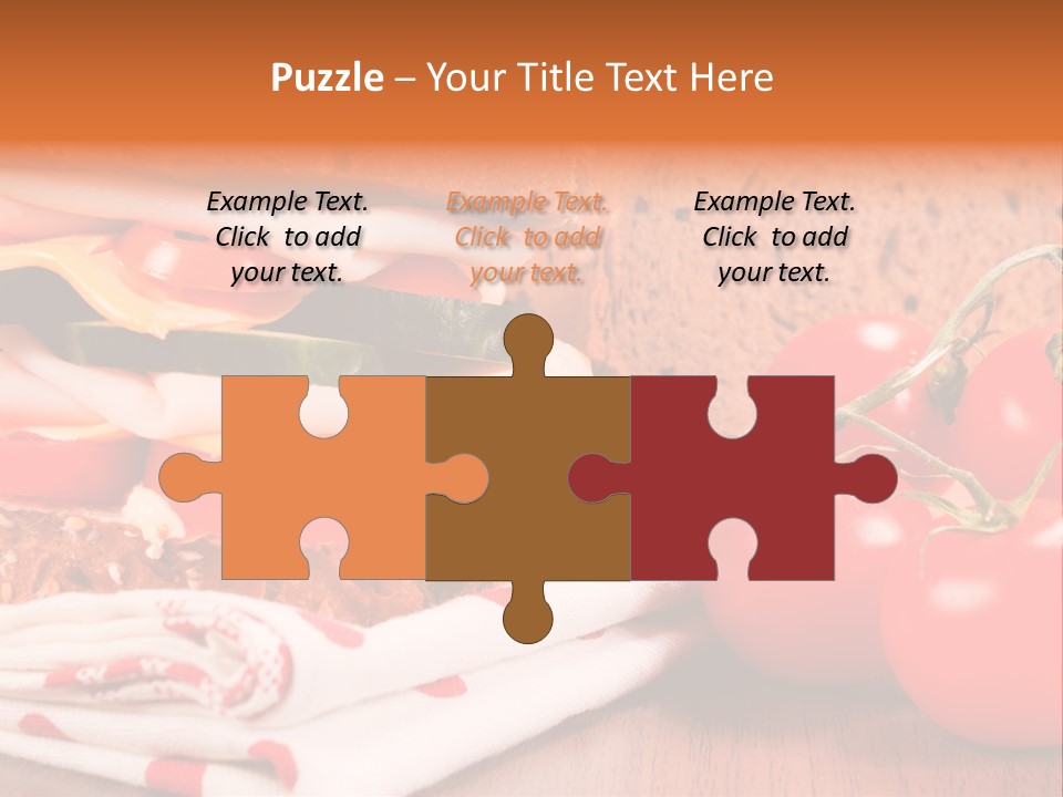 Foods Vegetables Toast PowerPoint Template