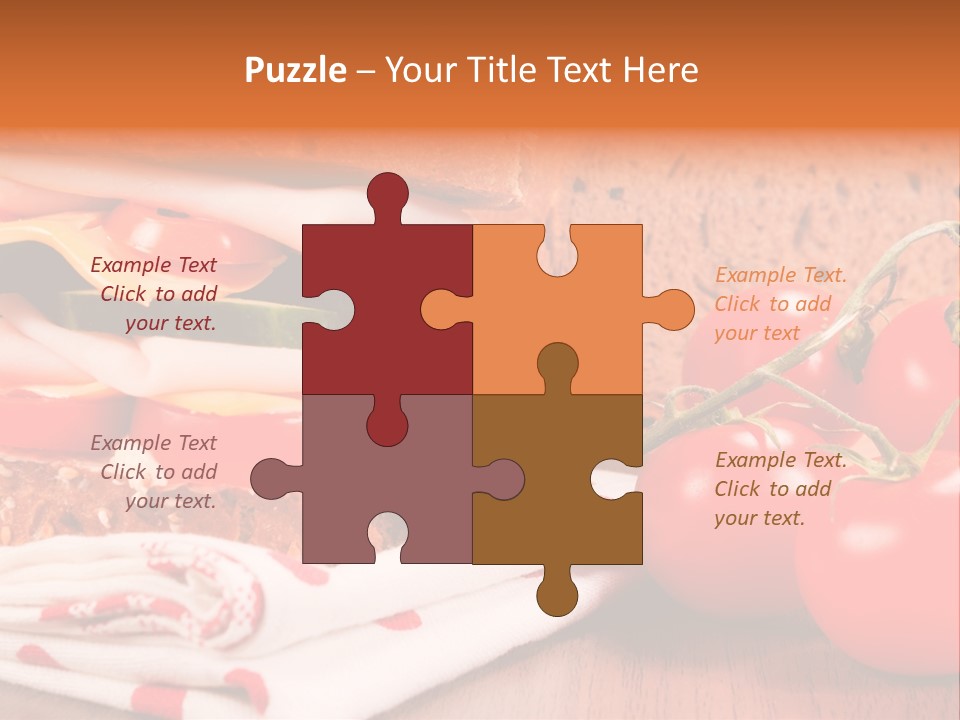 Foods Vegetables Toast PowerPoint Template