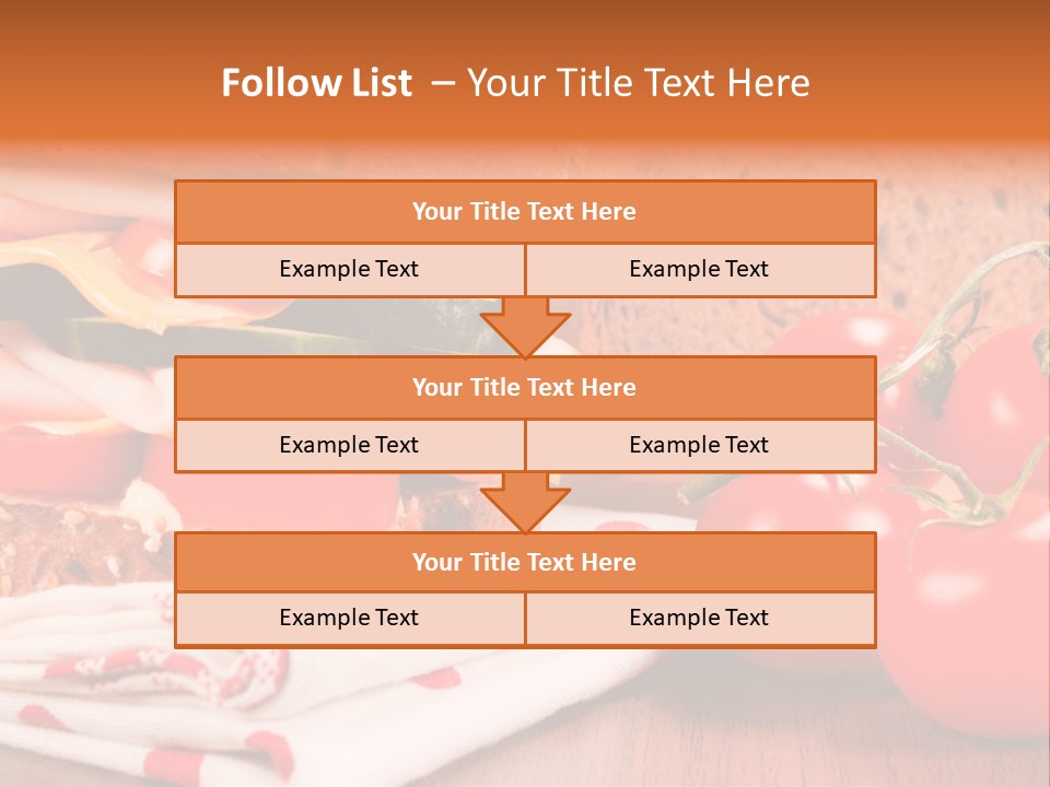 Foods Vegetables Toast PowerPoint Template