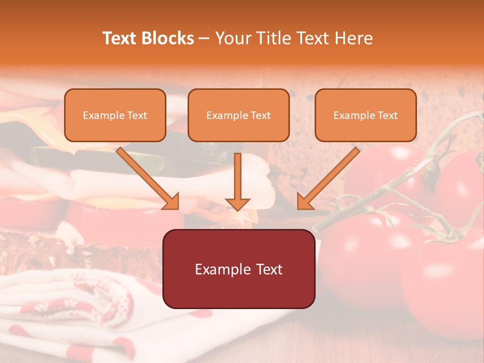 Foods Vegetables Toast PowerPoint Template