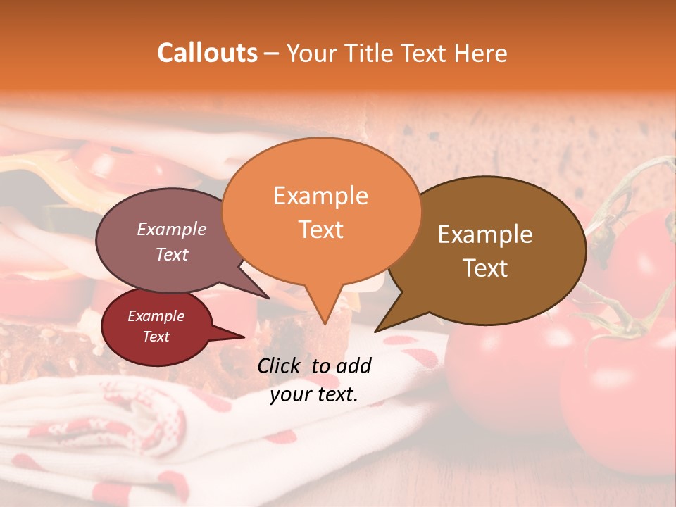 Foods Vegetables Toast PowerPoint Template