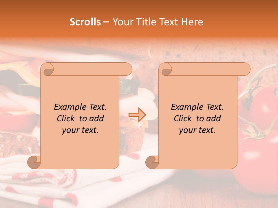 Foods Vegetables Toast PowerPoint Template