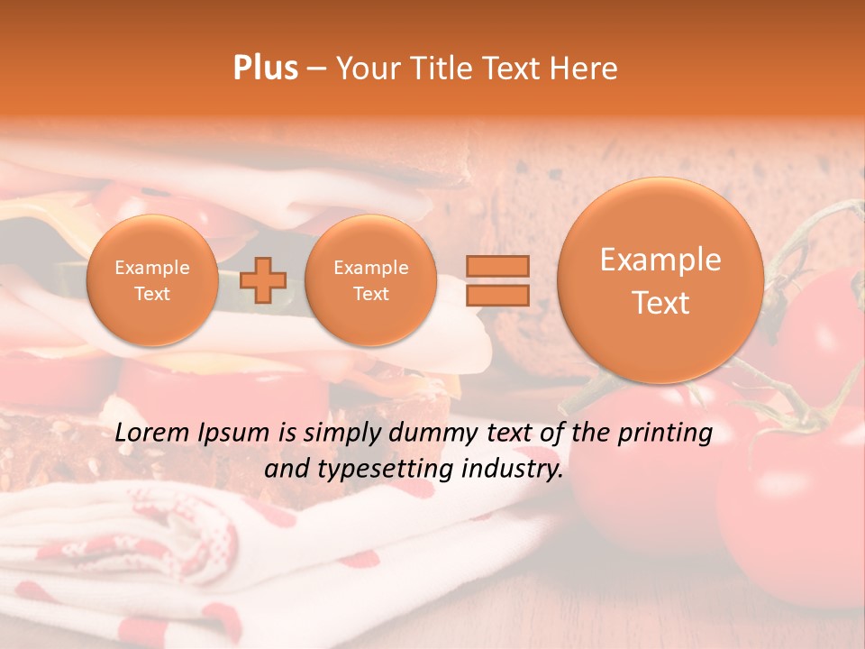 Foods Vegetables Toast PowerPoint Template