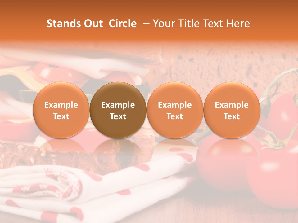 Foods Vegetables Toast PowerPoint Template