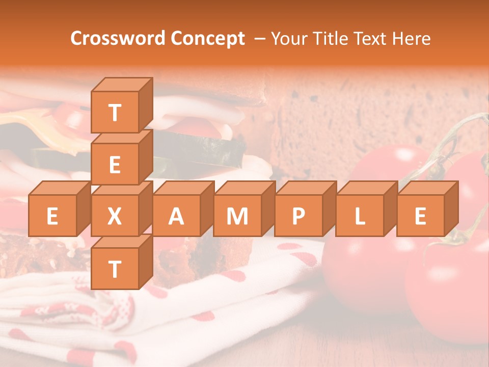 Foods Vegetables Toast PowerPoint Template