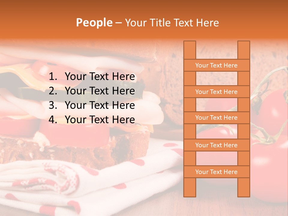 Foods Vegetables Toast PowerPoint Template