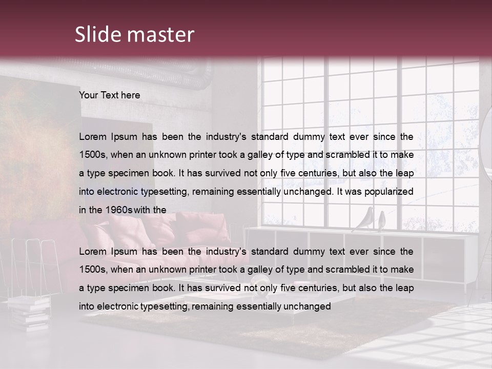 Muro Nuovo Divano PowerPoint Template