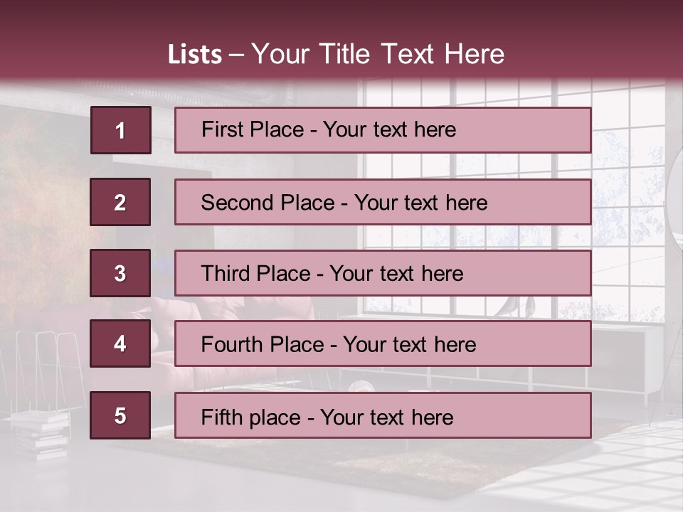 Muro Nuovo Divano PowerPoint Template
