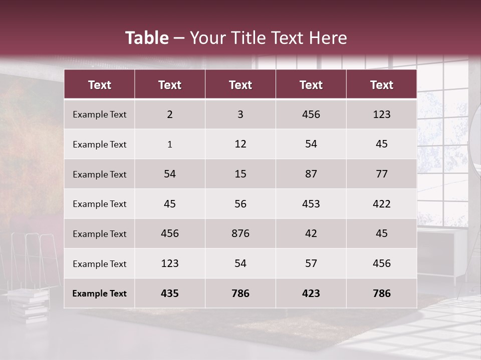 Muro Nuovo Divano PowerPoint Template