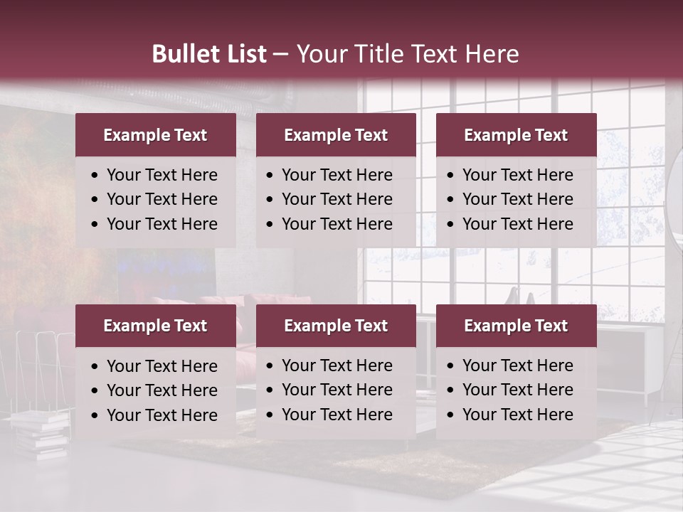 Muro Nuovo Divano PowerPoint Template