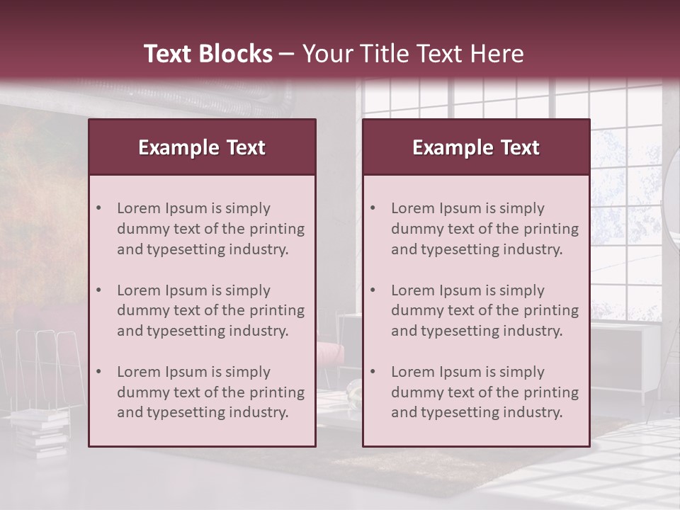 Muro Nuovo Divano PowerPoint Template