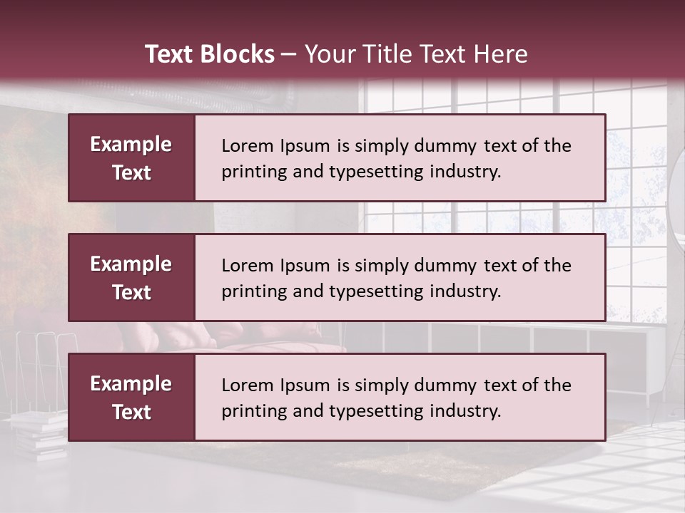 Muro Nuovo Divano PowerPoint Template