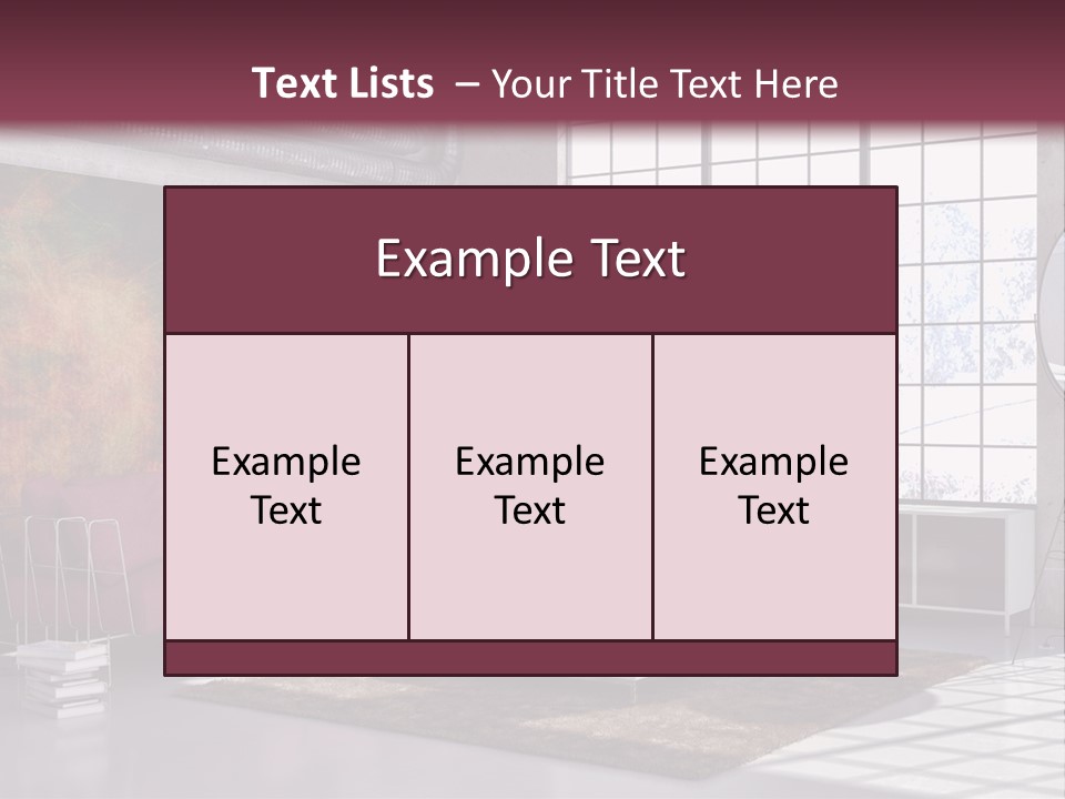 Muro Nuovo Divano PowerPoint Template