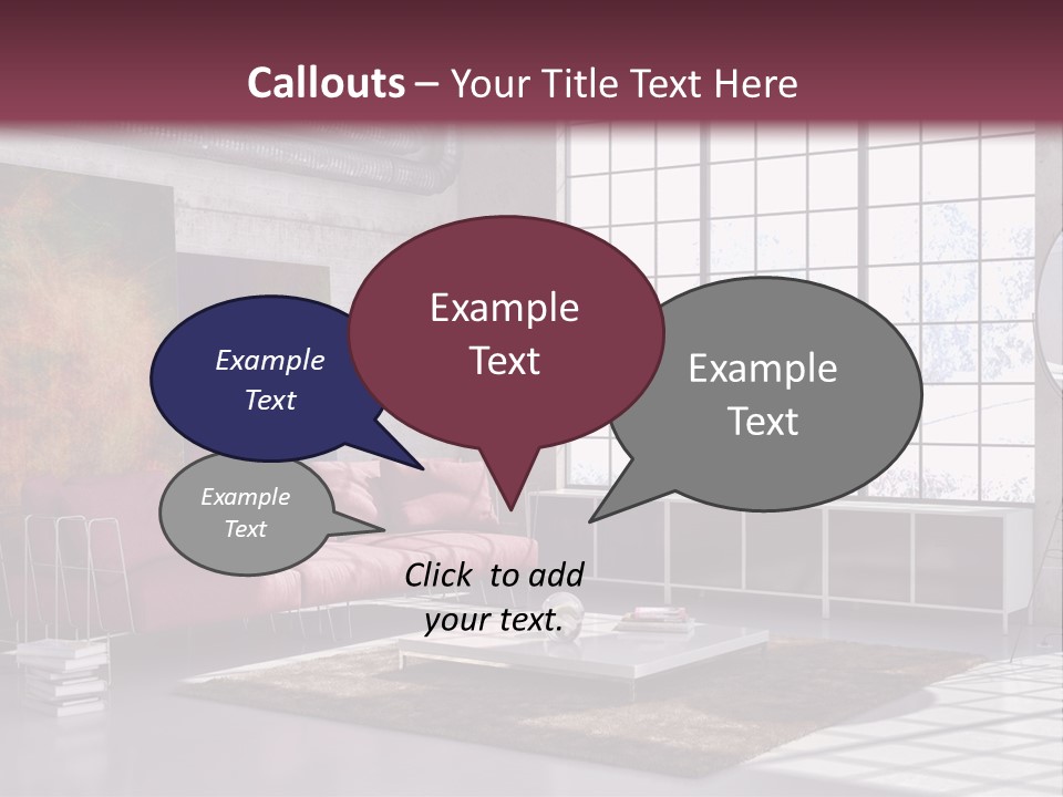 Muro Nuovo Divano PowerPoint Template