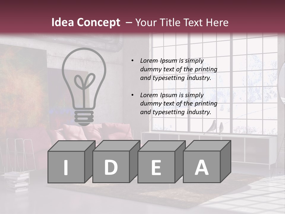 Muro Nuovo Divano PowerPoint Template