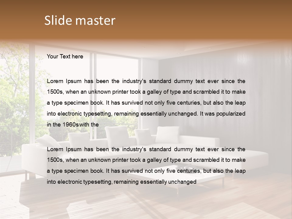 Living Room Luce Luci PowerPoint Template