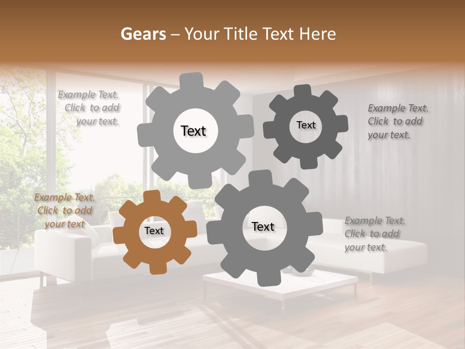 Living Room Luce Luci PowerPoint Template