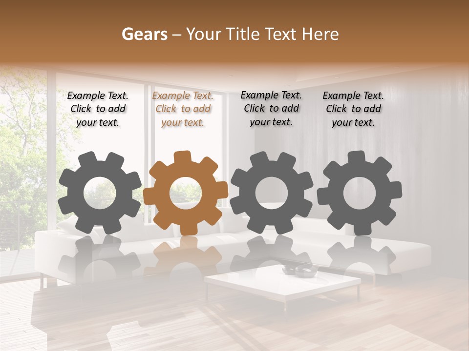 Living Room Luce Luci PowerPoint Template