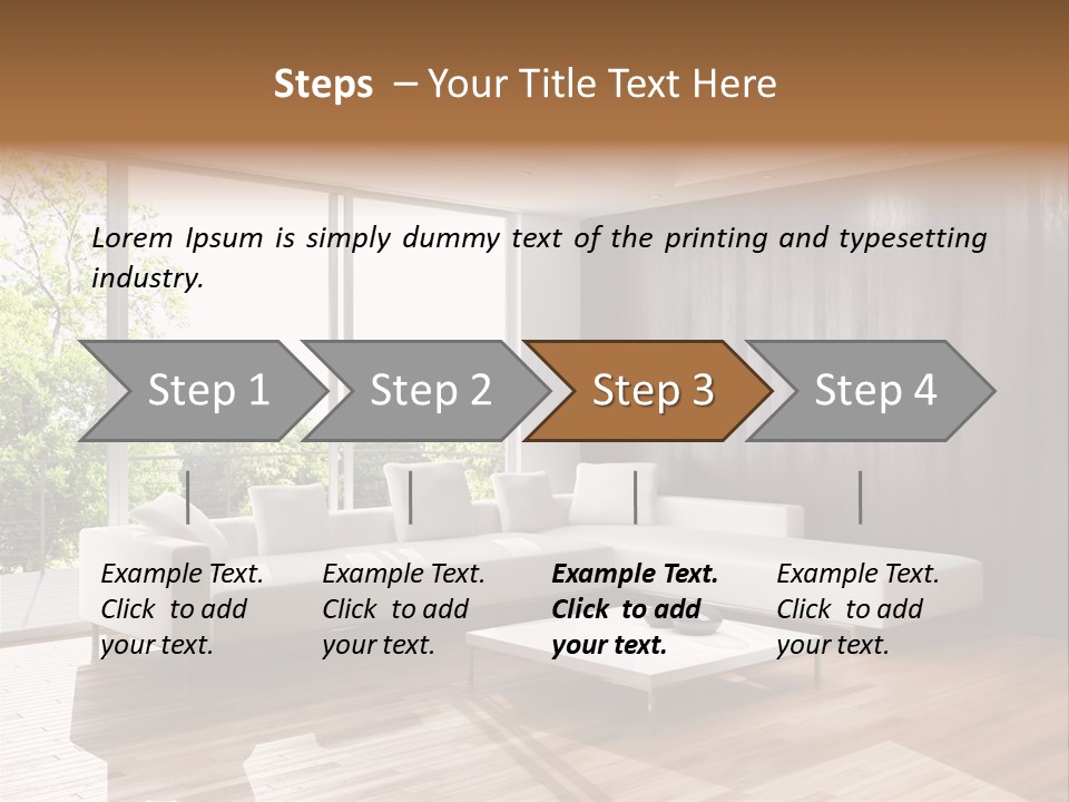 Living Room Luce Luci PowerPoint Template