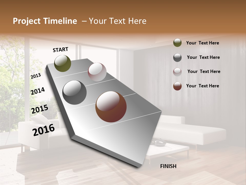 Living Room Luce Luci PowerPoint Template