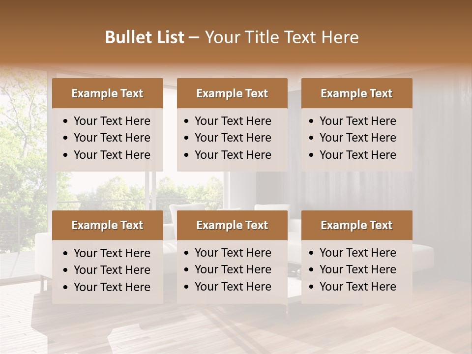 Living Room Luce Luci PowerPoint Template