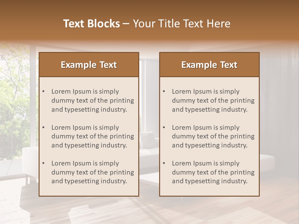 Living Room Luce Luci PowerPoint Template